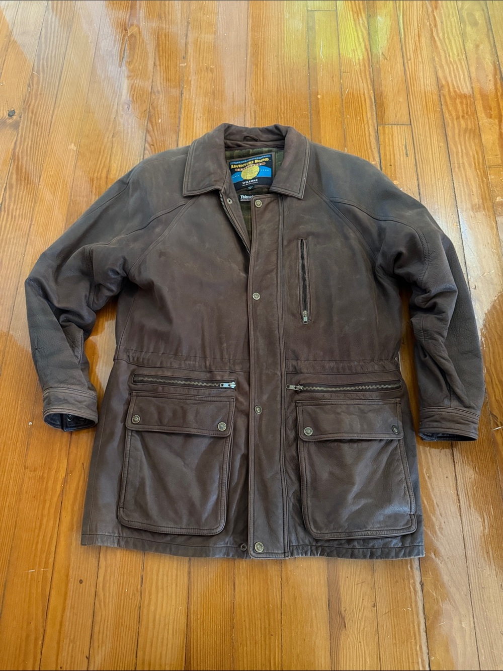 Vintage Leather Wilson’s Adventure Bound Originals Mid Length Leather Jacket